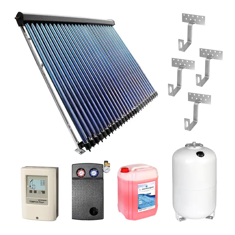 15,17 m² Solarthermie-Set 4 - 3x Röhrenkollektor HP 30 Abverkauf