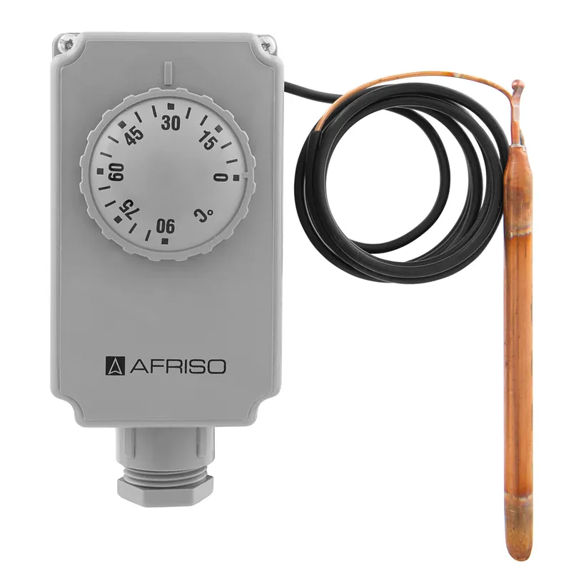 Preiswert Afriso GTK Gehäusethermostat mit Kapillarleitung 2000 mm, Temperaturregler