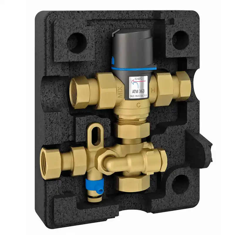 Afriso ATM 363 WMG thermisches Mischventil mit Isolation, Wasser-Mischergruppe Must-Have