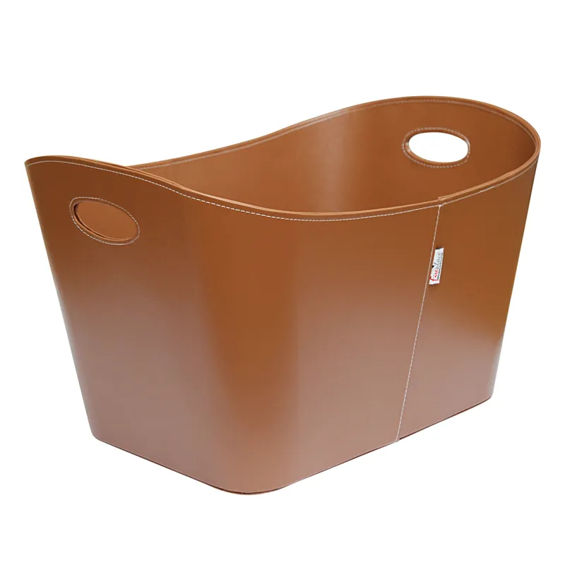 Begrenztes Angebot Raik Holzkorb, Kunstleder Hellbraun, XL
