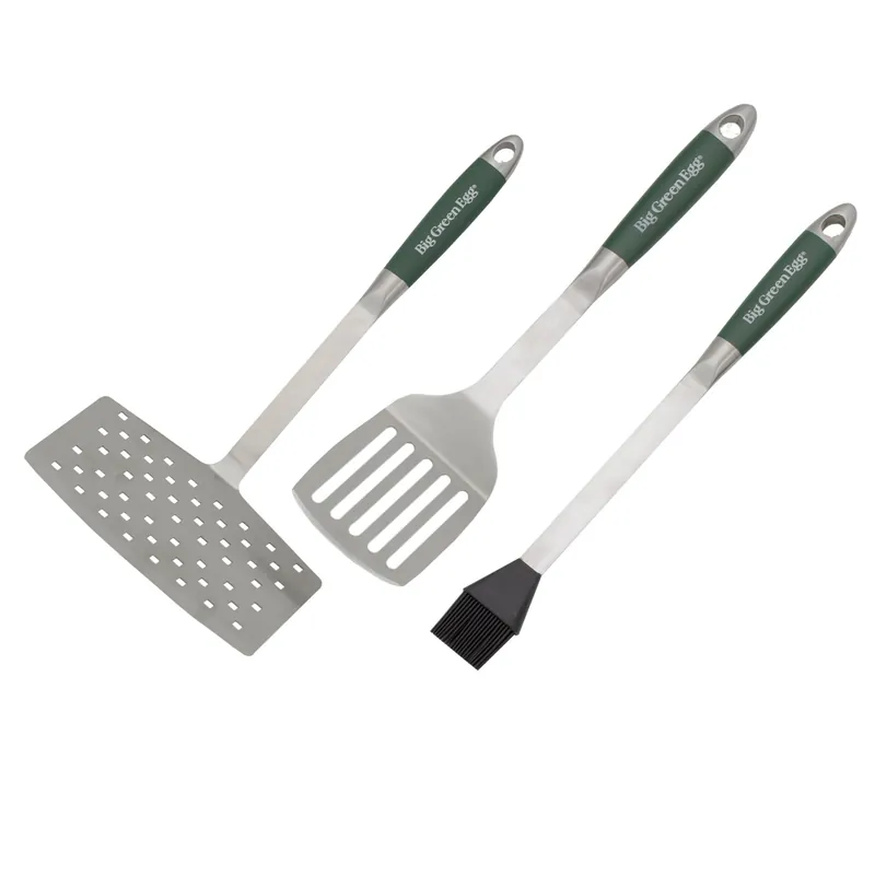 Big Green Egg Küchenhelfer-Set aus Edelstahl 3-teilig Aktuell