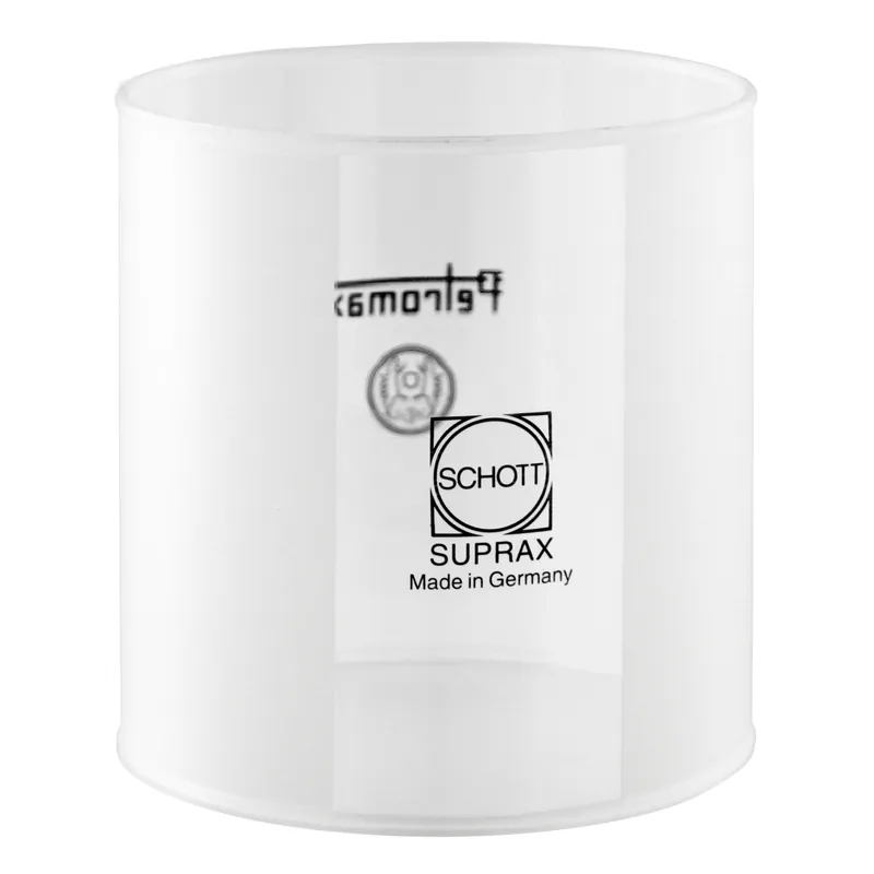 Petromax Glas vertikal mattiert für Petroleumleuchte HK500 Direkt Vom Hersteller