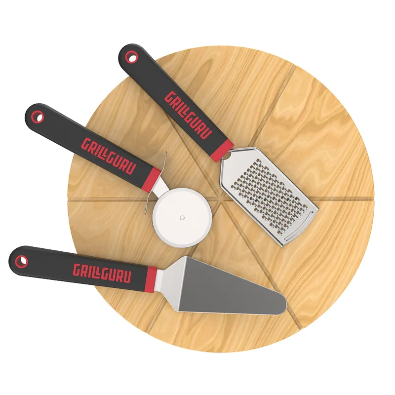 Grill Guru Pizza-Set 4-tlg. Schneller Versand