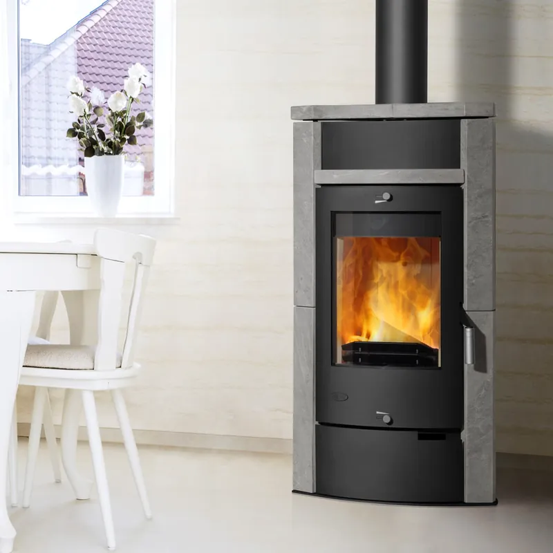 Fireplace Hamburg Kaminofen Stahl Schwarz Speckstein Schnäppchen