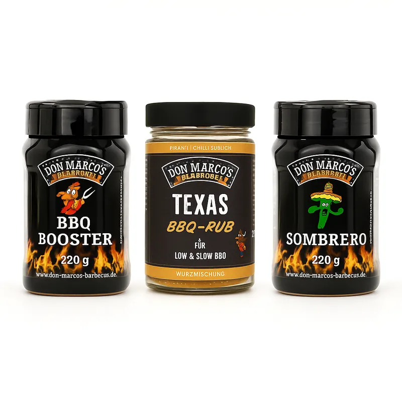Don Marco´s Rub-Set BBQ-Booster, Texas Style & Sombrero Direkt Vom Hersteller