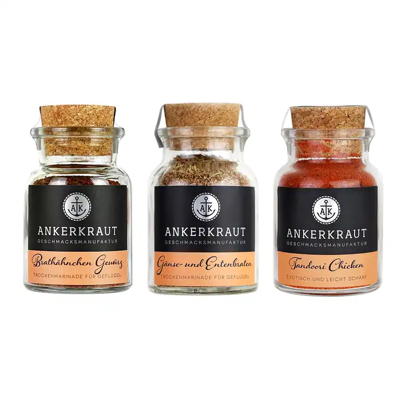 Top-Seller Ankerkraut Gewürzmischungen-Set Geflügel-Gewürzmischungen