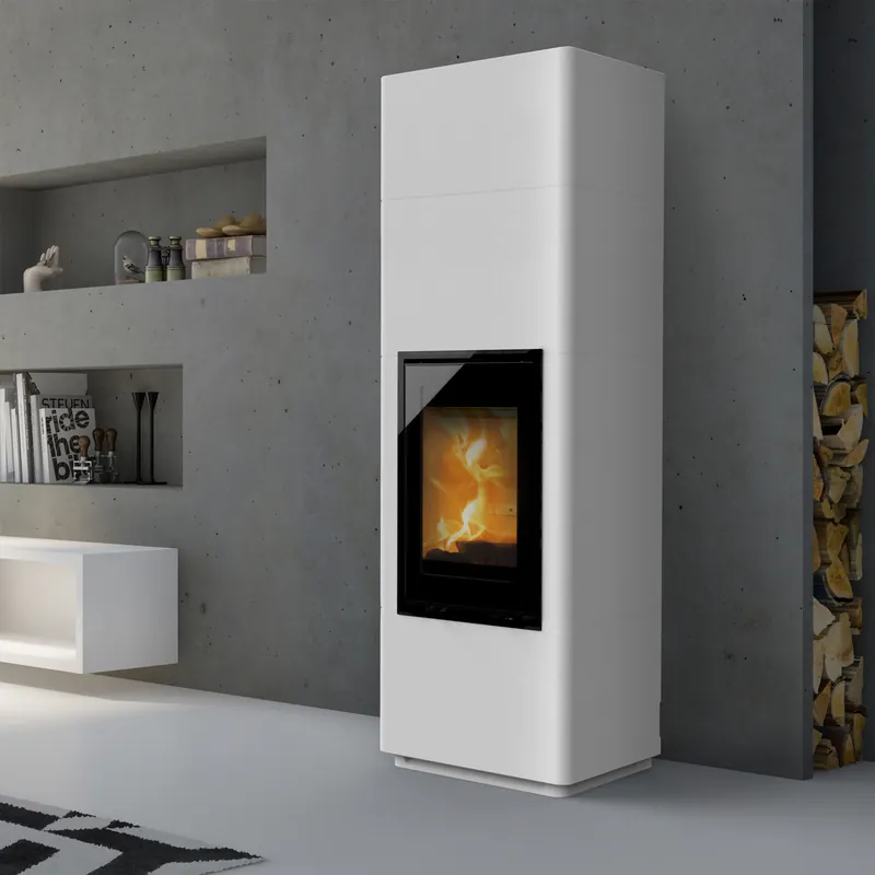 Beliebt Lotus Beto 700 Plus Kaminofen Magic Tür, Topplatte Grau, Rauchabgang hinten