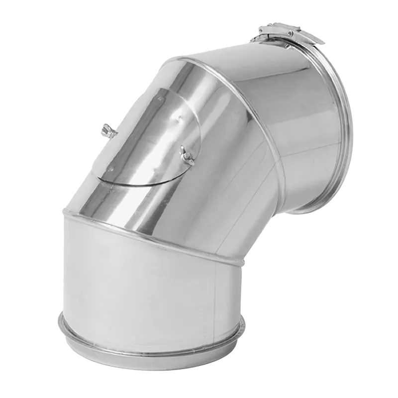 Opsinox Edelstahlschornstein 200mm Bogen 90° BO9K Preisreduziert