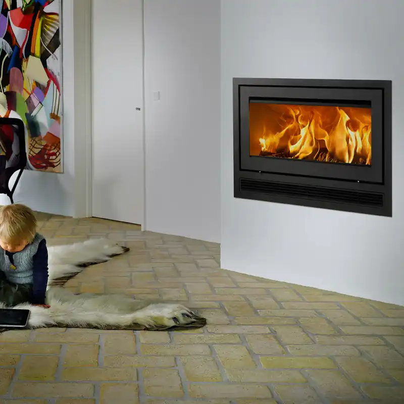 Solange Der Vorrat Reicht Lotus H470 W Air Kamineinsatz Schwarz / Scharniere rechts