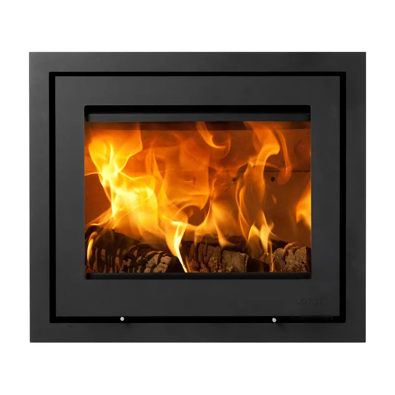 Heißes Angebot Lotus H570 Kamineinsatz Schwarz / Scharniere links