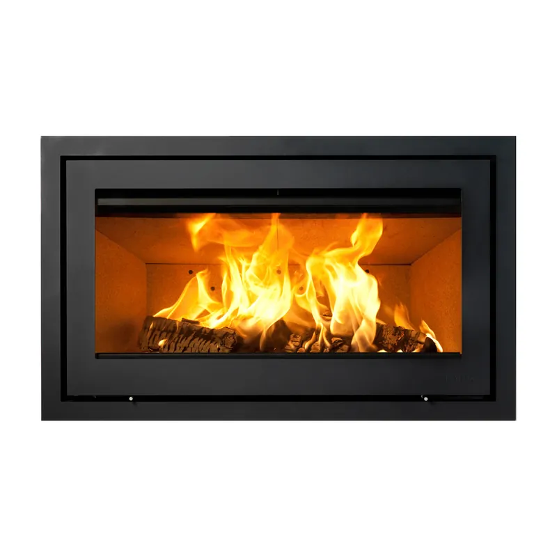 Lotus H570 W Kamineinsatz Schwarz / Scharniere rechts Meistverkauft