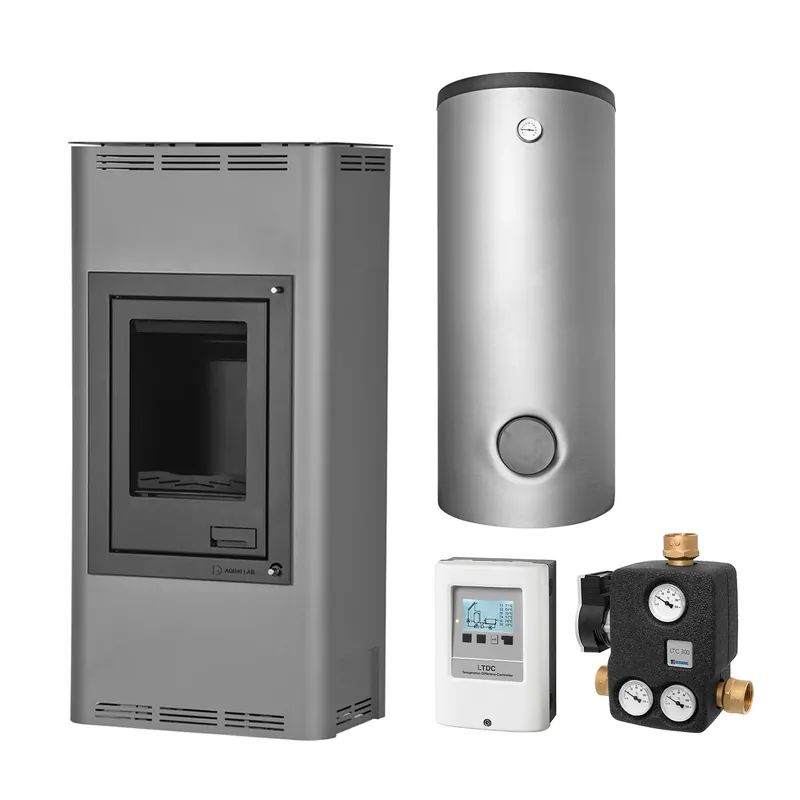 Aquaflam 12 Basic Grey Set + Kombispeicher THKE/F 600 Aktuell