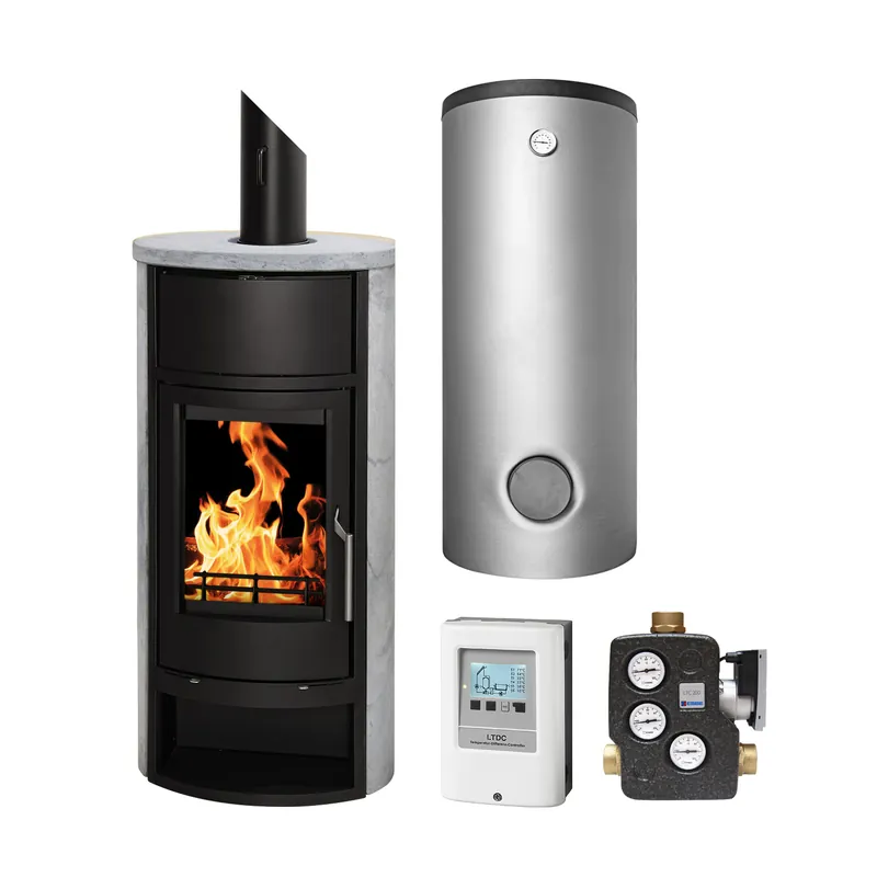 Heißes Angebot Schmitzker Faro Speckstein Set + Pufferspeicher TPSR 500 L + SWT, inkl. Isolierung