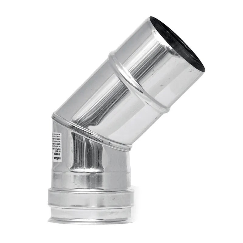 Solange Der Vorrat Reicht Raik Pelletrohr / Ofenrohr 80mm - 45° Bogen INOX silber