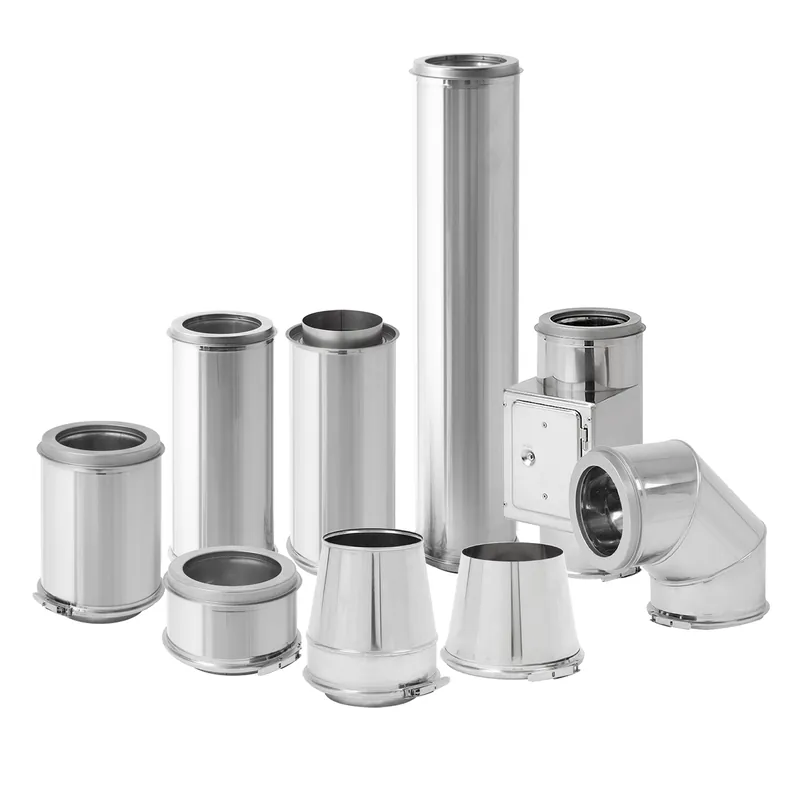 Sofort Bestellen Edelstahlschornstein 150mm Komplett-Set 4,3 m