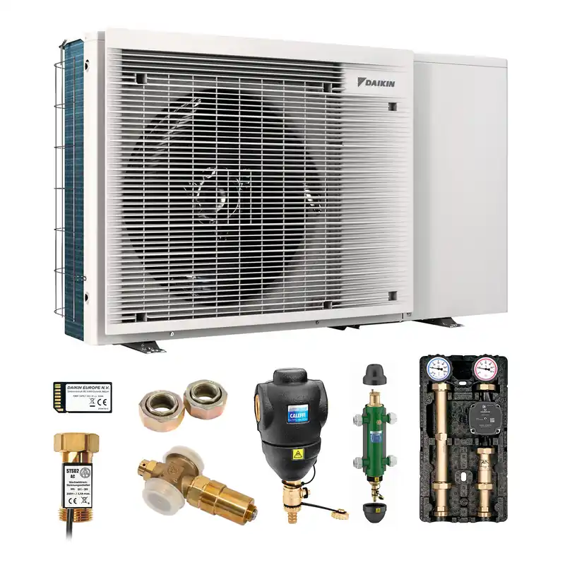 DAIKIN Altherma 3 M Baugröße 8 Monoblock-Wärmepumpe 8 kW – Set für Heizkörper ohne Trinkwarmwasserbereitung Direkt Vom Hersteller