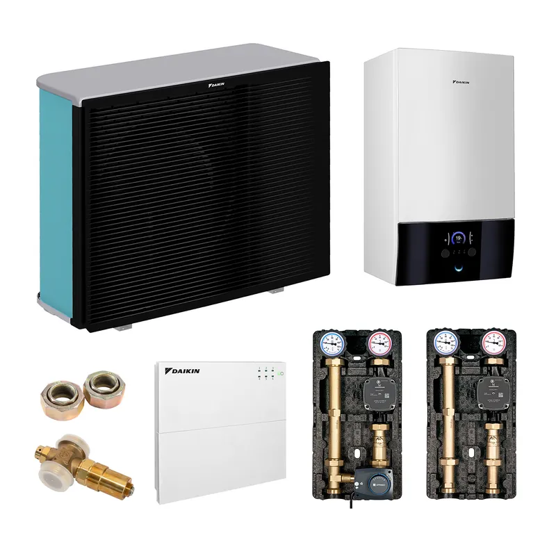 DAIKIN Altherma 3 H MT Baugröße 12 Hydrosplit-Wärmepumpe – Set 2 Heizkreise für Heizkörper und Fußbodenheizung ohne Trinkwarmwasserbereitung Meistverkauft