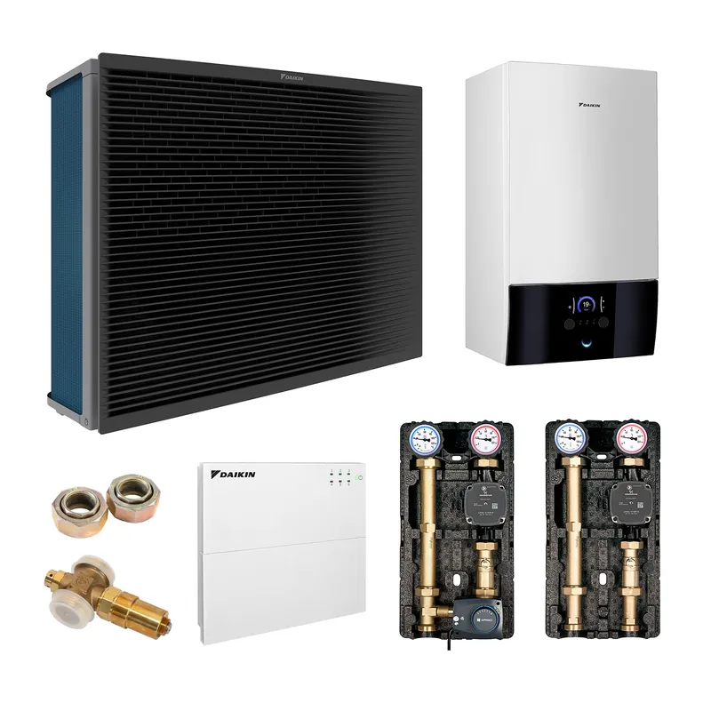 Neu DAIKIN Altherma 3 H HT Baugröße 14 Hydrosplit-Wärmepumpe – Set 2 Heizkreise für Heizkörper und Fußbodenheizung ohne Trinkwarmwasserbereitung