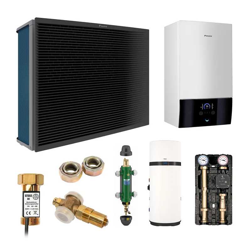 DAIKIN Altherma 3 H HT Baugröße 18 Hydrosplit-Wärmepumpe – Set 1 Heizkreis für Heizkörper mit Trinkwarmwasserbereitung über Brauchwasser-Wärmepumpe 200 L Aktuell