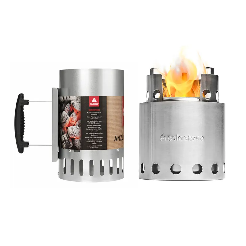 Top-Preis FEUERGOTT Anzündkamin + Solo Stove Lite Campingkocher