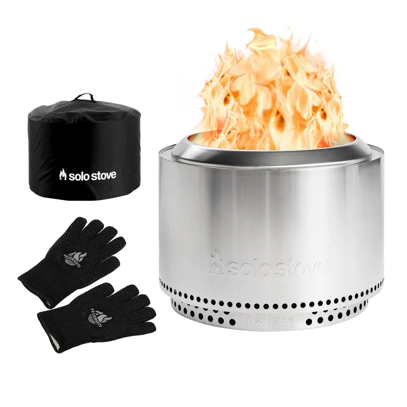 Rabatt FEUERGOTT Grill- & Ofenhandschuhe + Solo Stove Canyon Feuerstelle