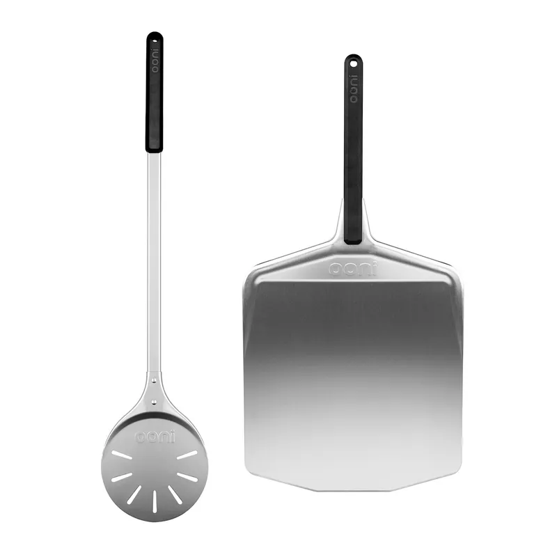 Abverkauf Ooni Pizzaschieber Aluminium 14" + Pizzawendeheber Aluminium