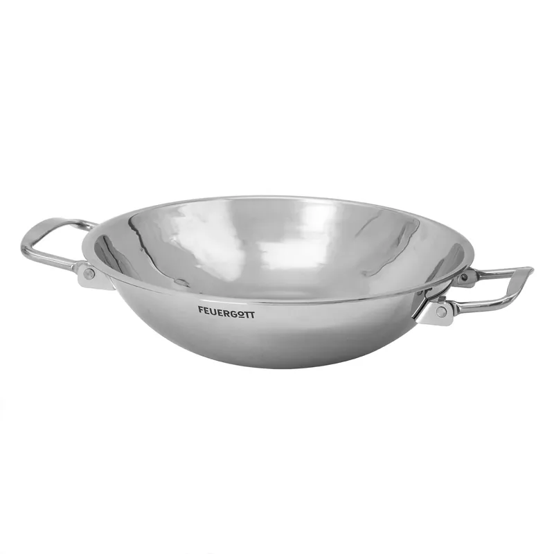 Feuergott Wok Edelstahl Preisknaller