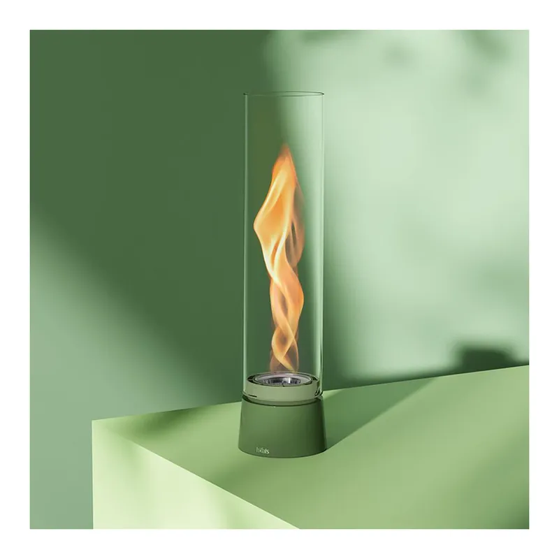 Günstig höfats SPIN air 1200 Tischfeuer Emaille grün