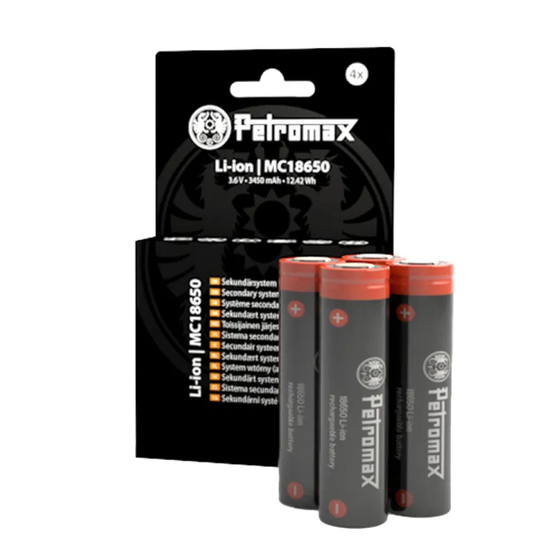 Beliebt Petromax Akku 18650 4x Pack für LM500