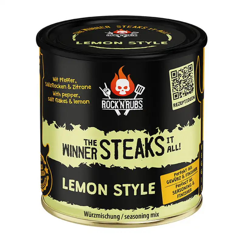 Neu Im Sortiment Rock n Rubs Gold Line The winner steaks it all - Lemon Style 140g