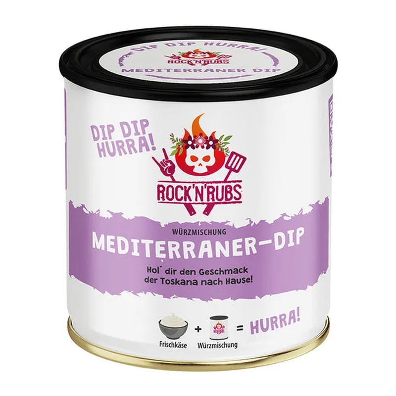 Heißes Angebot Rock n Rubs Dip Dip Hurra Mediterraner Dip 140g