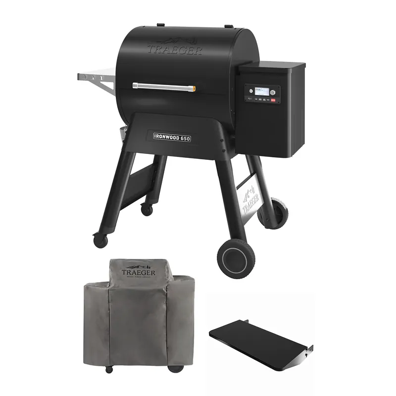 Traeger Ironwood 650 inkl. Abdeckhaube & klappbare Frontablage Schneller Versand