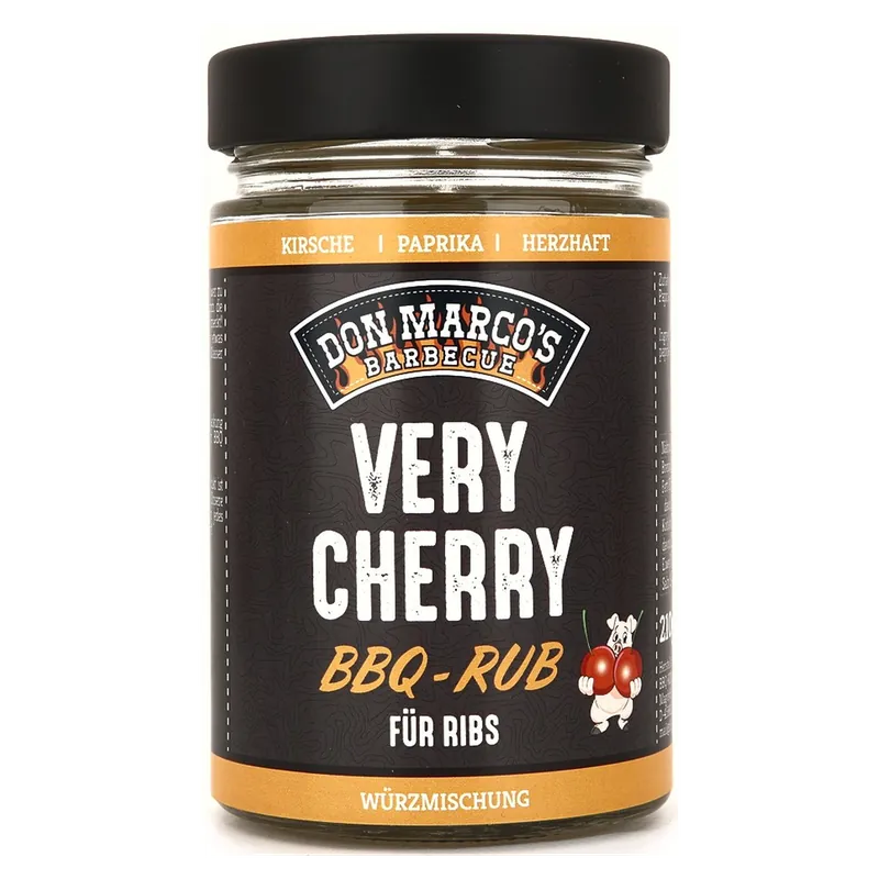 Don Marco‘s Rub Very Cherry 210g Glas Letzte Chance
