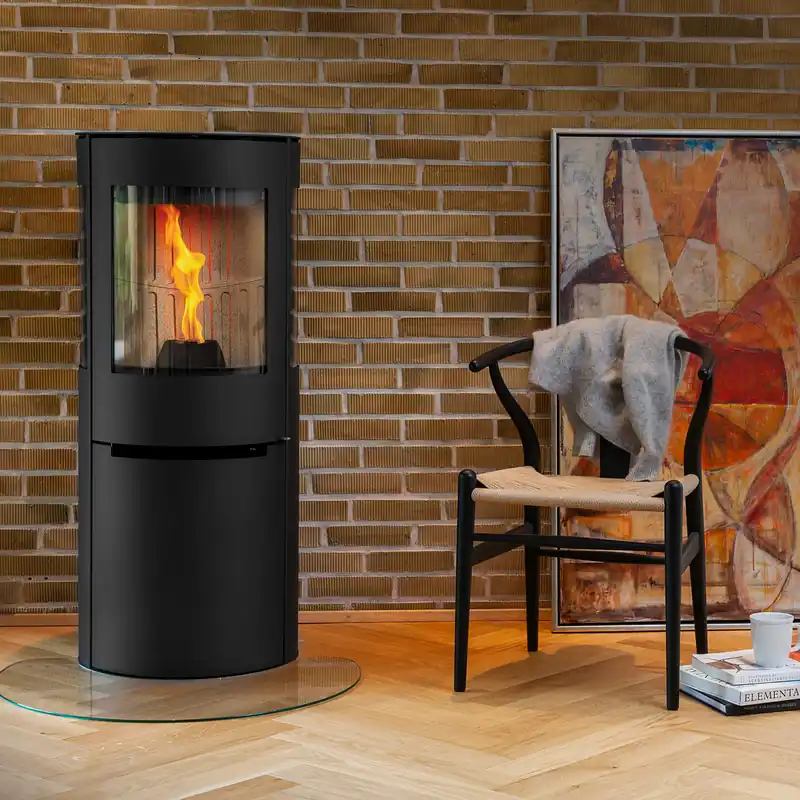 Bestpreis Aduro P5 Pelletofen Schwarz