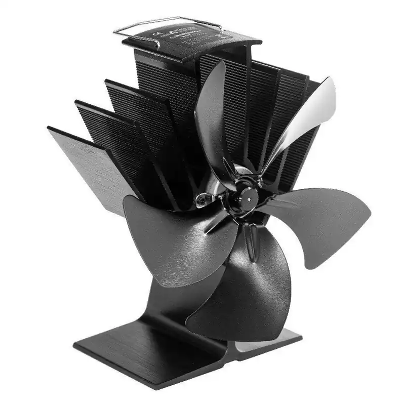 Rabatt Aduro Kaminofen-Ventilator Schwarz