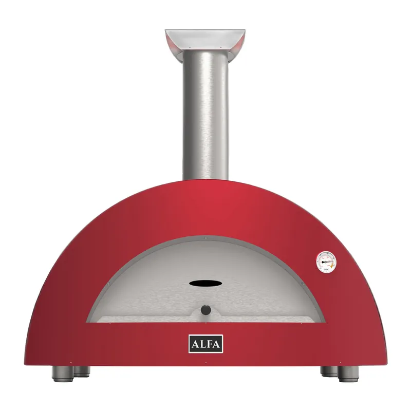 Alfa Moderno 3 Pizze Pizzaofen Holz Antik Rot Abverkauf