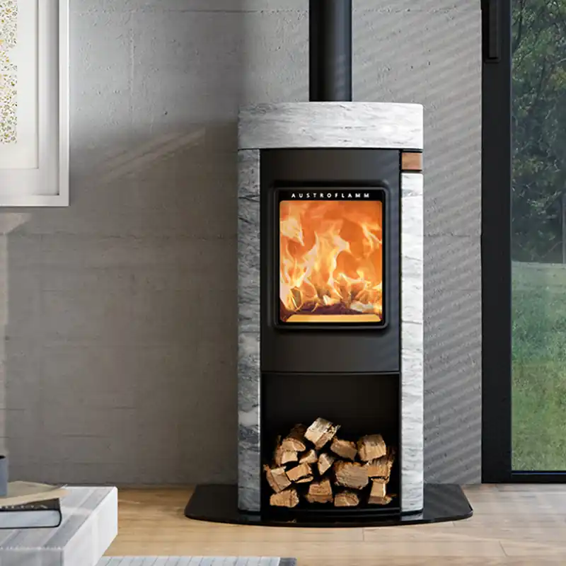 Preiswert Austroflamm Elisabeth Kaminofen Naturstein Marble Grey Clouds