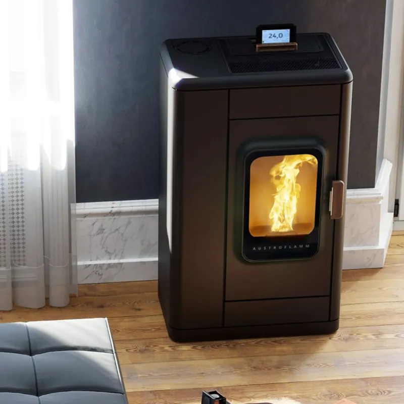 Austroflamm Ruby Pelletofen Keramik Dark Anthracite Zertifiziert