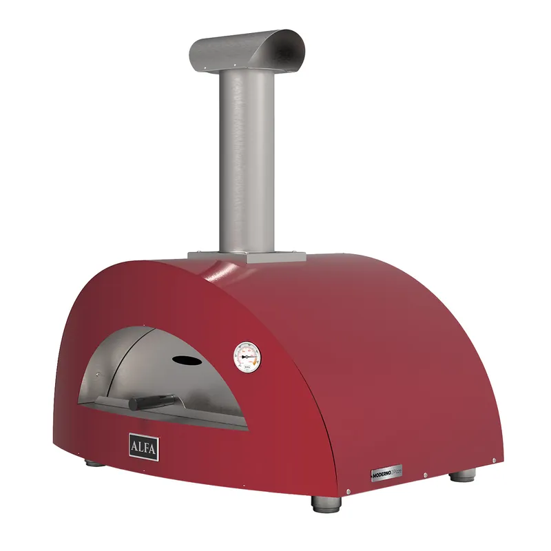 Kracherpreis Alfa Moderno 2 Pizze Pizzaofen Holz Antik Rot