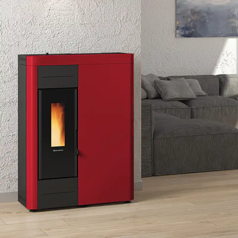Extraflame Virna Idro 16 Wasserführender Pelletofen Bordeaux Top-Seller
