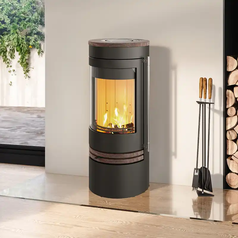 Neu Lotus Kaminofen Orbis 1 Coffee Stone , RR hinten od. RR oben / optional Griffvarianten