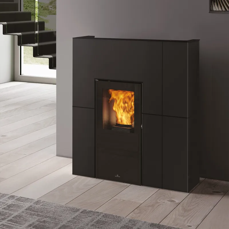 Top-Preis Edilkamin Blade H 15 Evo wasserführender Pelletofen Stahl Schwarz