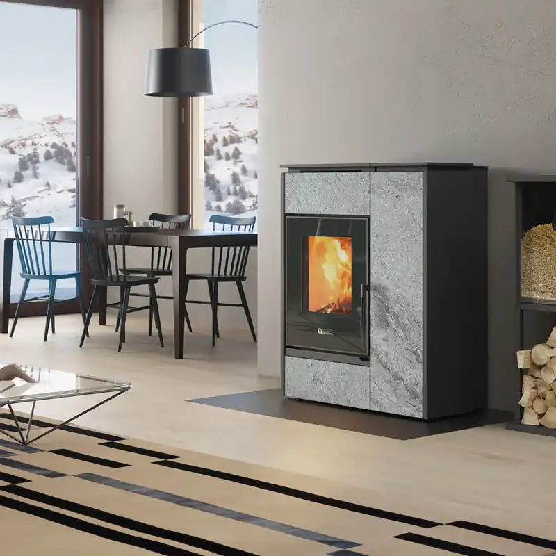 Neue Ware Extraflame Evolution Line Margaret Hybridofen Naturstein