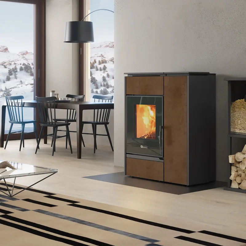 Extraflame Evolution Line Margaret Hybridofen Gres Corten Neuheit