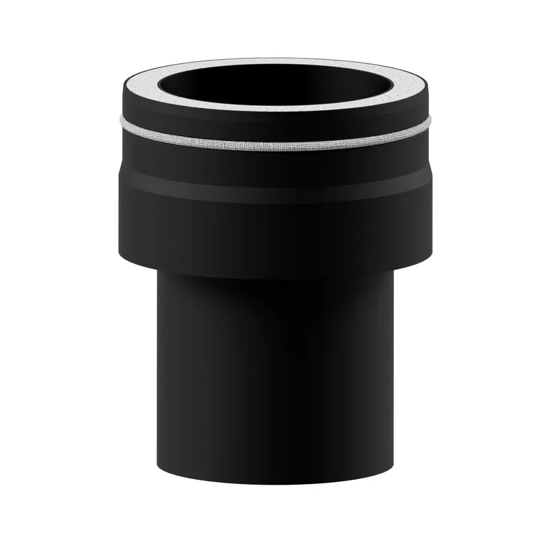 Raik Lifestyle DUO Ofenanschlussstück 130mm schwarz innen kürzbar für Rauchrohr / Ofenrohr Günstig
