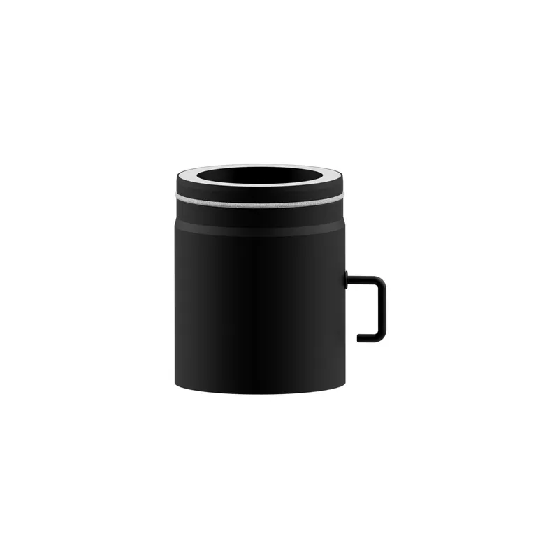 Raik Lifestyle DUO Rauchrohrbogen 120mm schwarz L 250mm mit Drosselklappe für Rauchrohr / Ofenrohr Neue Ware
