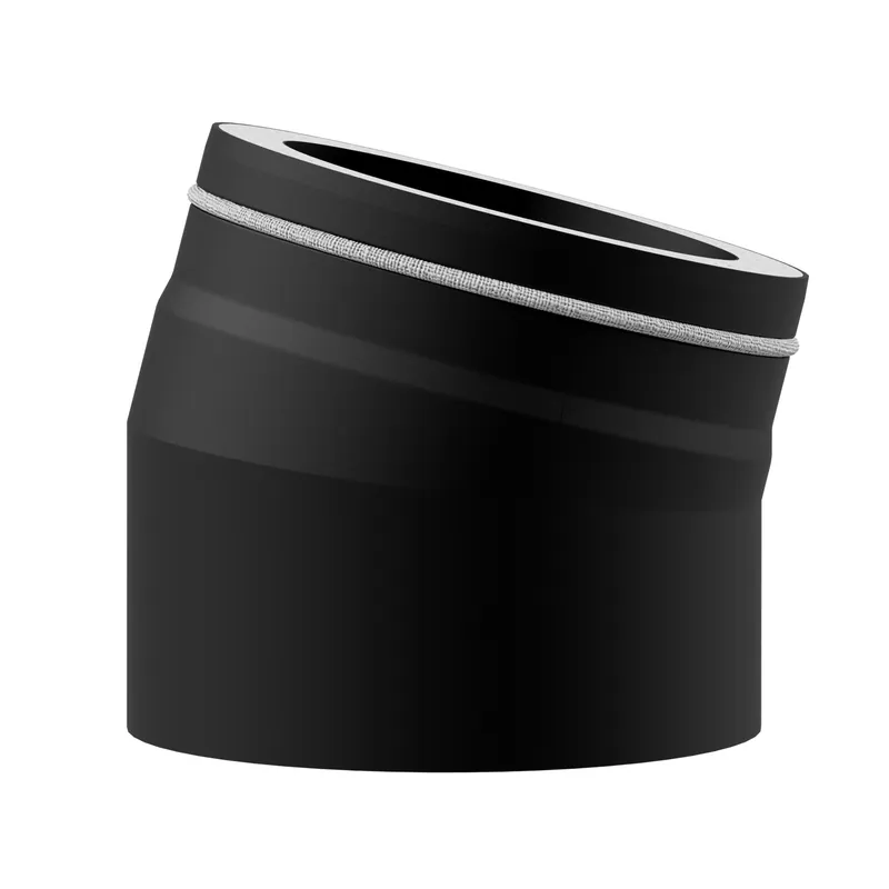 Preisreduziert Raik Lifestyle DUO Rauchrohrbogen 120mm schwarz 15° für Rauchrohr / Ofenrohr