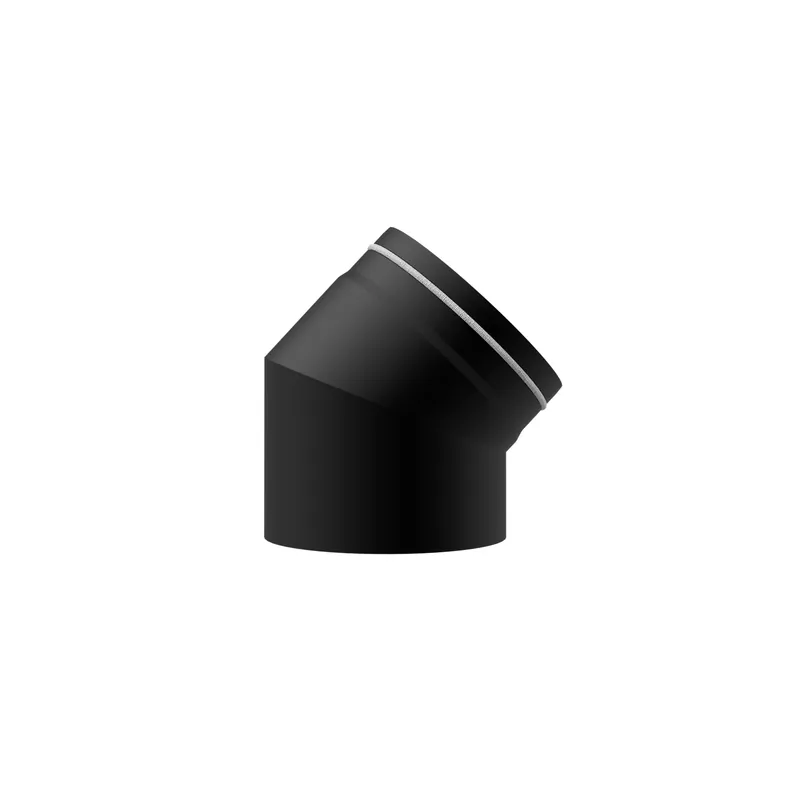 Raik Lifestyle DUO Rauchrohrbogen 150mm schwarz 45° für Rauchrohr / Ofenrohr Sichere Zahlung