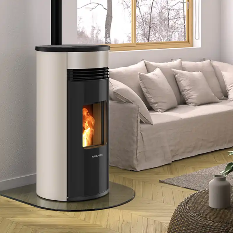 Expressversand Oranier Sando 60 Pelletofen Taupe