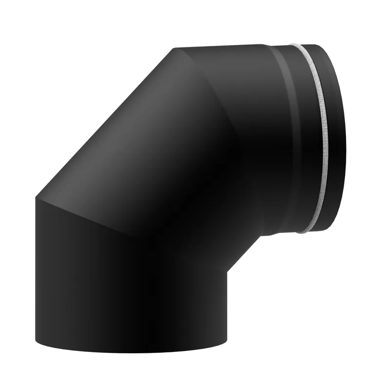 Aktuell Raik Lifestyle DUO Rauchrohrbogen 150mm schwarz 90° für Rauchrohr / Ofenrohr